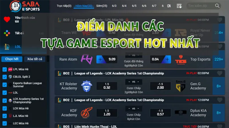 Esport HB88 - Sân chơi hot nhất tại nhà cái HB88 4 Điểm danh các tựa game Esport hot nhất năm 2025