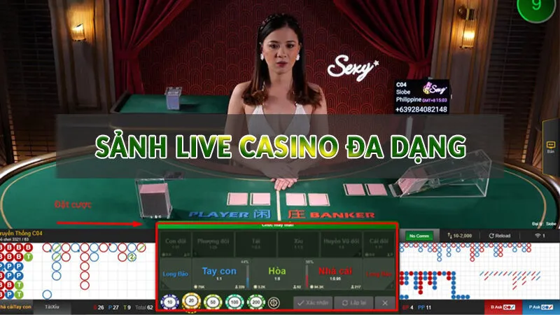 Casino HB88 - Sảnh cược không nên bỏ qua năm 2025 4 Sảnh live casino đa dạng
