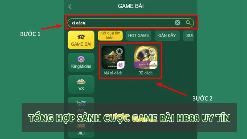Sảnh game bài HB88 nhiều siêu phẩm hấp dẫn 4 Tổng hợp sảnh cược game bài HB88 uy tín